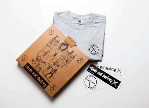 Koszulka Shave And Destroy Szara