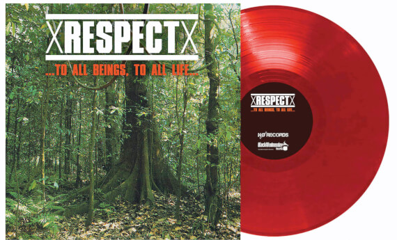 X RESPECT X „…TO ALL BEINGS, TO ALL LIFE…” 1995 / 2020 (czerwony)