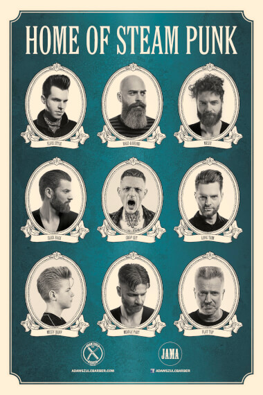 PLAKAT "HOME OF STEAM PUNK" 2.0