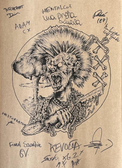 Plakat wspierający Pogotowie Społeczne w Poznaniu